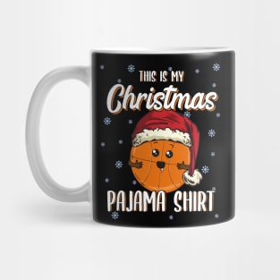 Basketball Christmas Gift Christmas Pajama Kawaii Mug